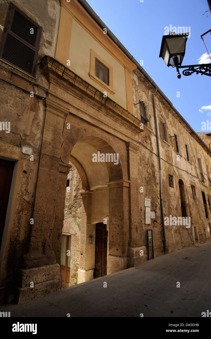 italy, tuscany, pitigliano, synagogue Stock Photo