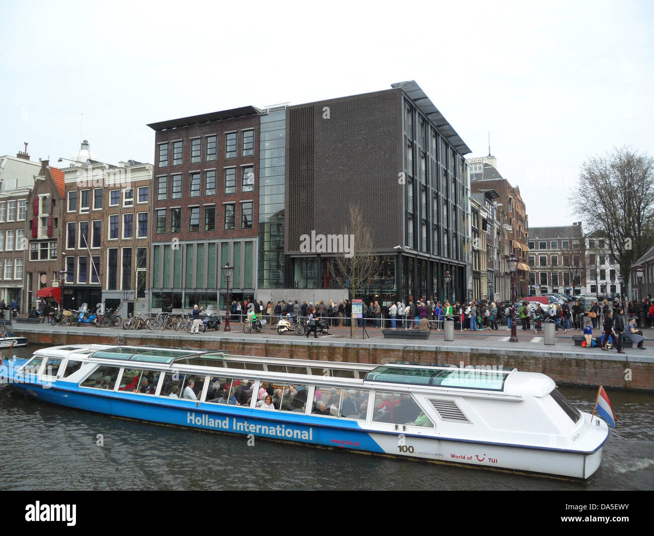 The Anne Frank House Museum at the Prinsengracht 263 in Amsterdam in