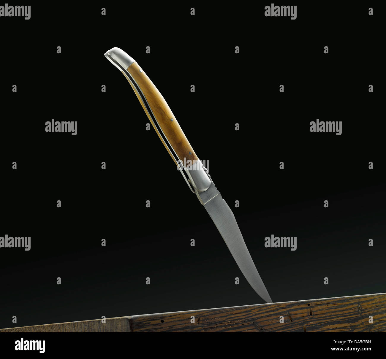 knife on black background Stock Photo - Alamy