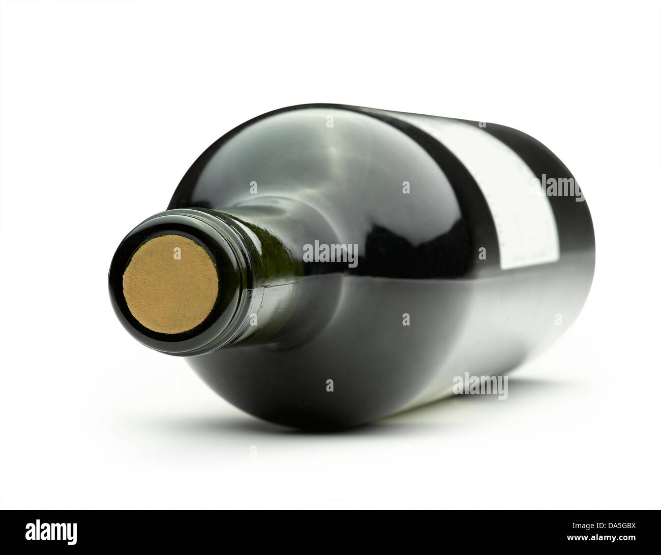 Wine bottle isolated on a white background Stock Photo - Alamy