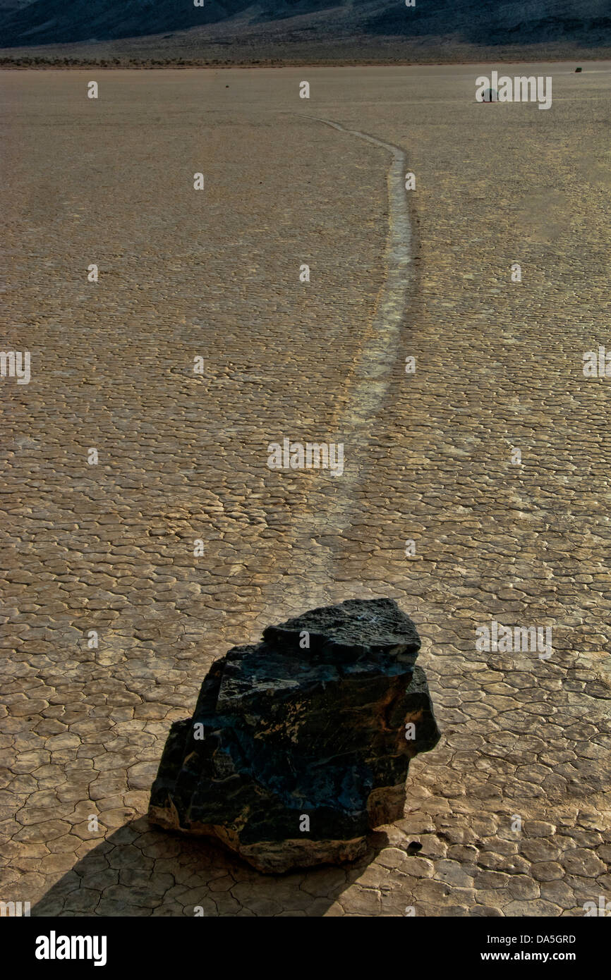sliding rocks, racetrack, stone, desert, death valley, national, park ...
