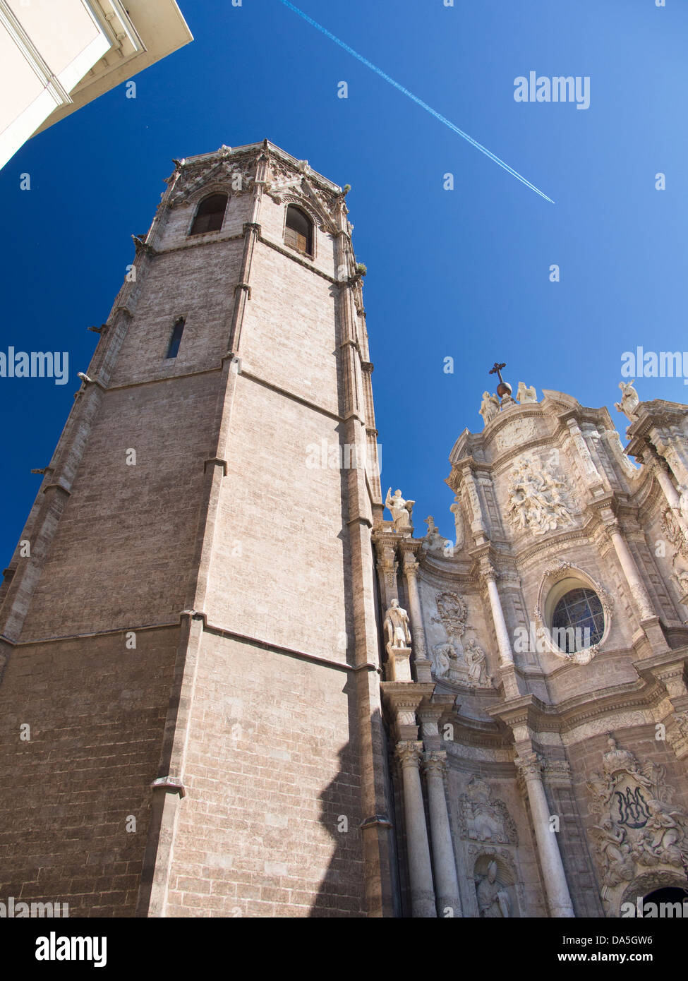 Valencia Cathedral Bell Tower, Spain 3 Stock Photo