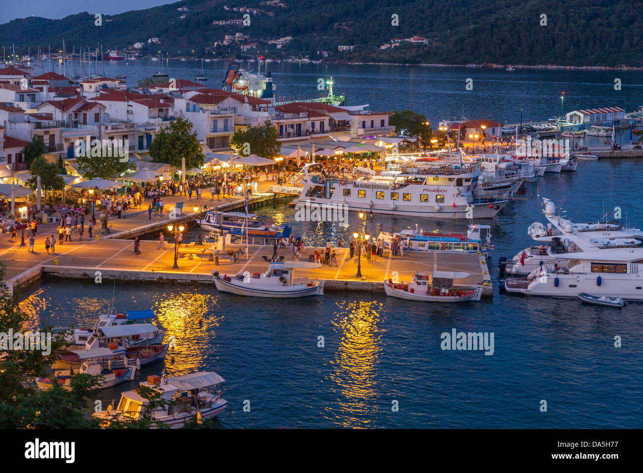 Skiathos harbour hi-res stock photography and images - Alamy
