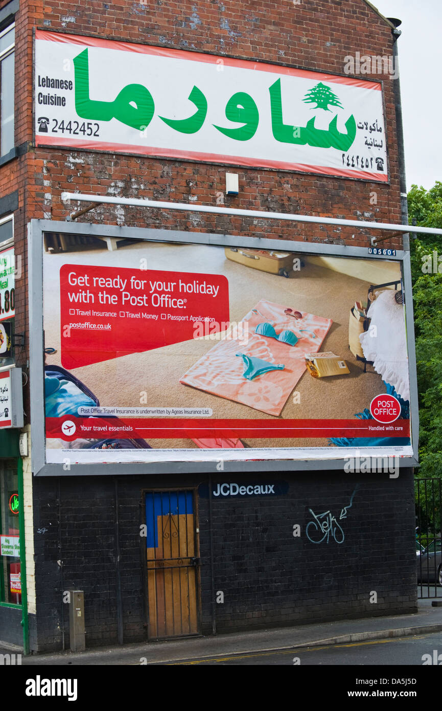 Advertising billboard on jcdecaux roadside hires stock photography and