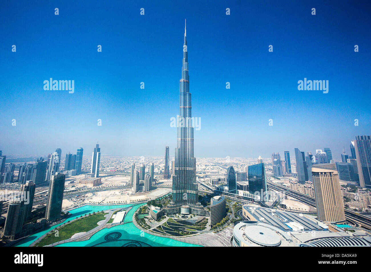 United Arab Emirates, UAE, Dubai, City, downtown, Burj Khalifa, Building, Burj, Khalifa, architecture, center, desert, design, d Stock Photo