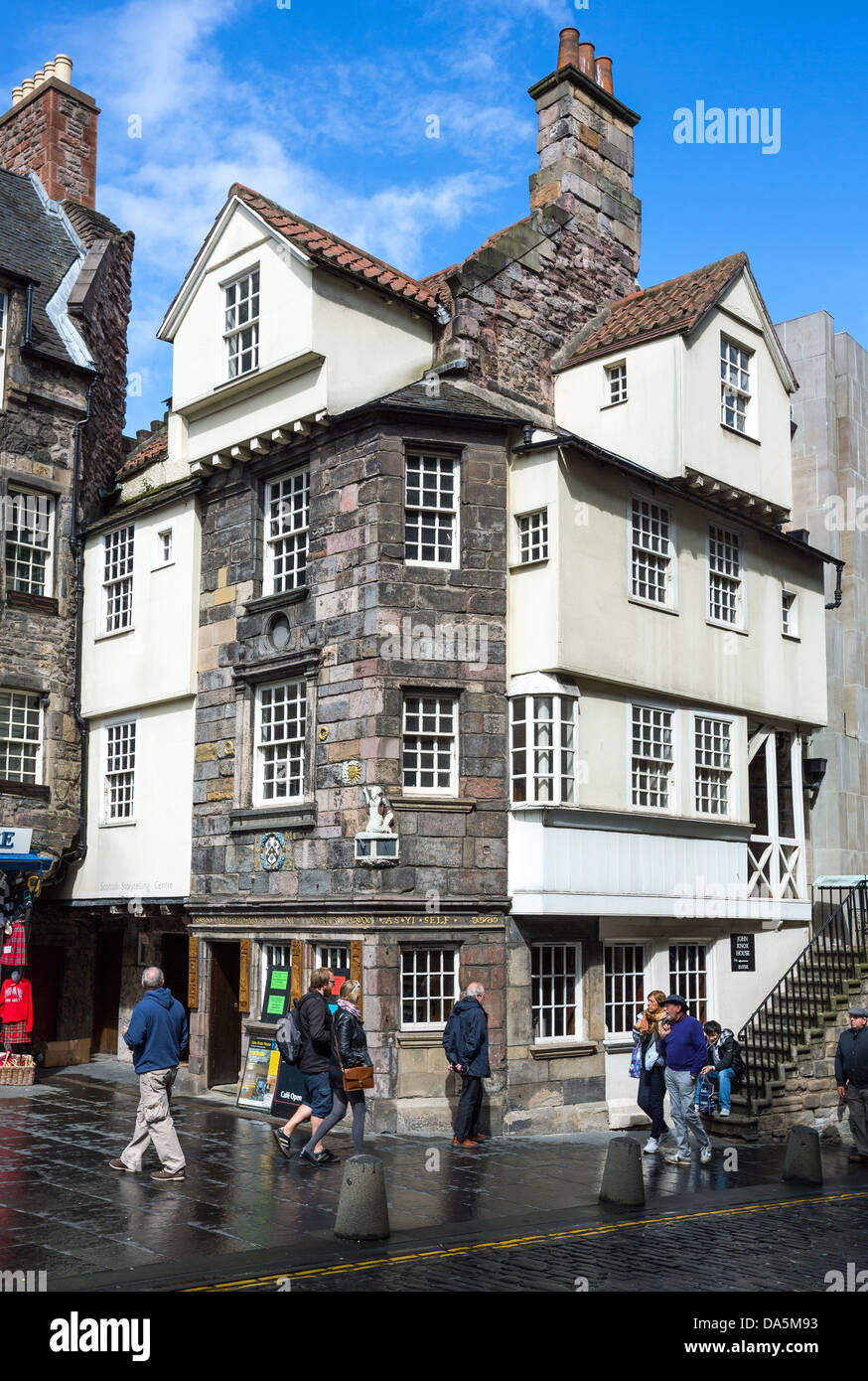Europe Great Britain, Scotland, Edinburgh, Royal Mile, Canongate, the John Knox house. Stock Photo