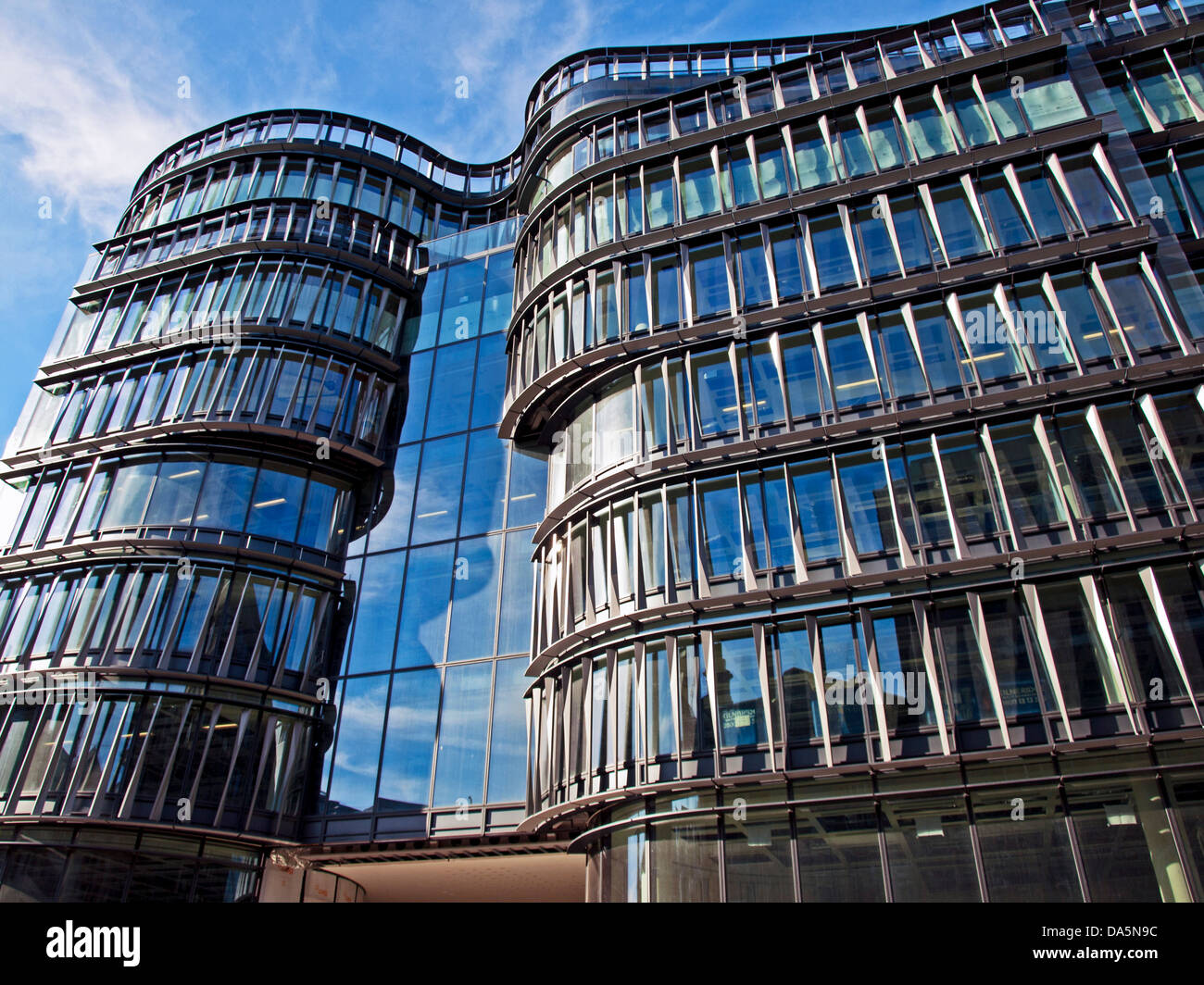 Facade of Amazon’s new offices at