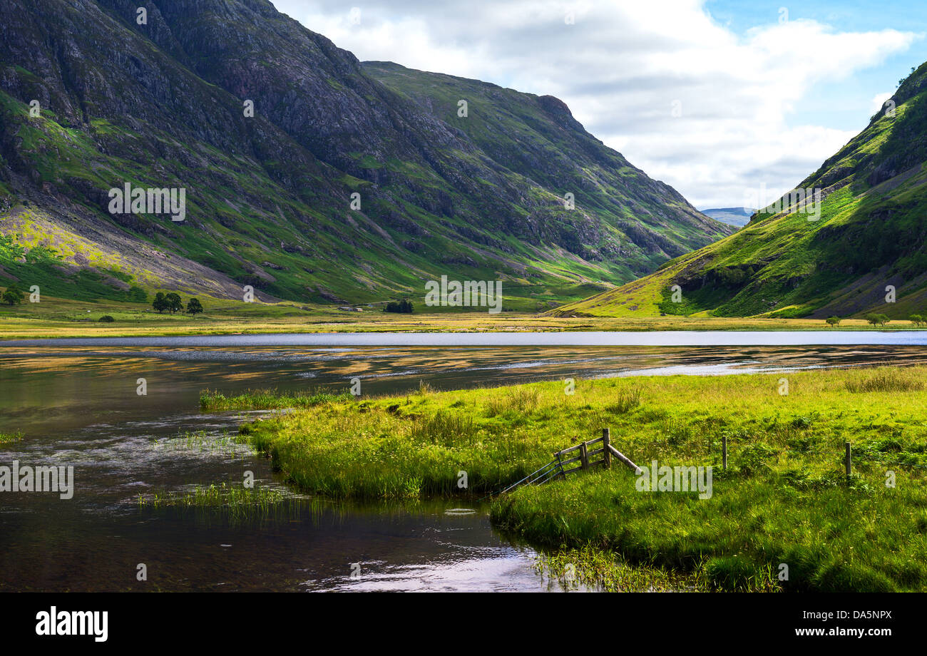 Europe Great Britain, Scotland, Highlands, the famous Glen Coe mountains. Stock Photo