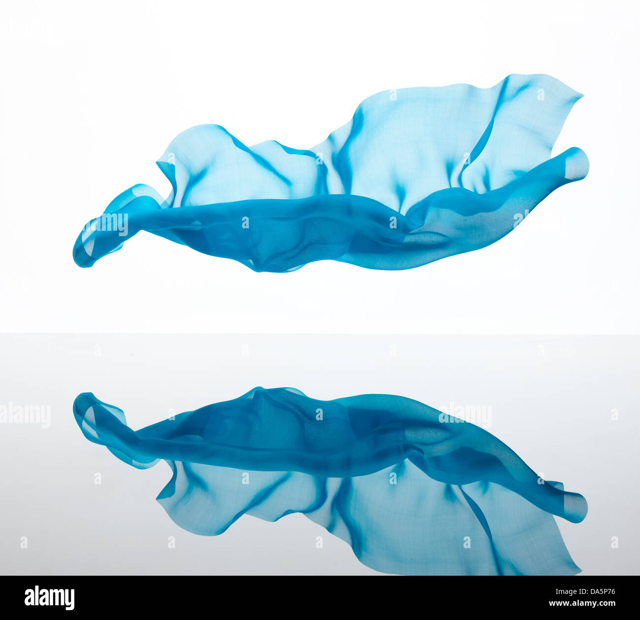 chiffon floating fabric blowing wind falling frozen pretty shapes Stock ...