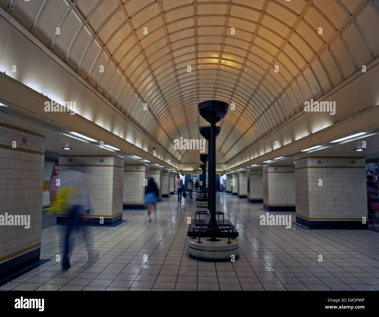 Interior of Gants Hill Underground Station, London Borough of Redbridge