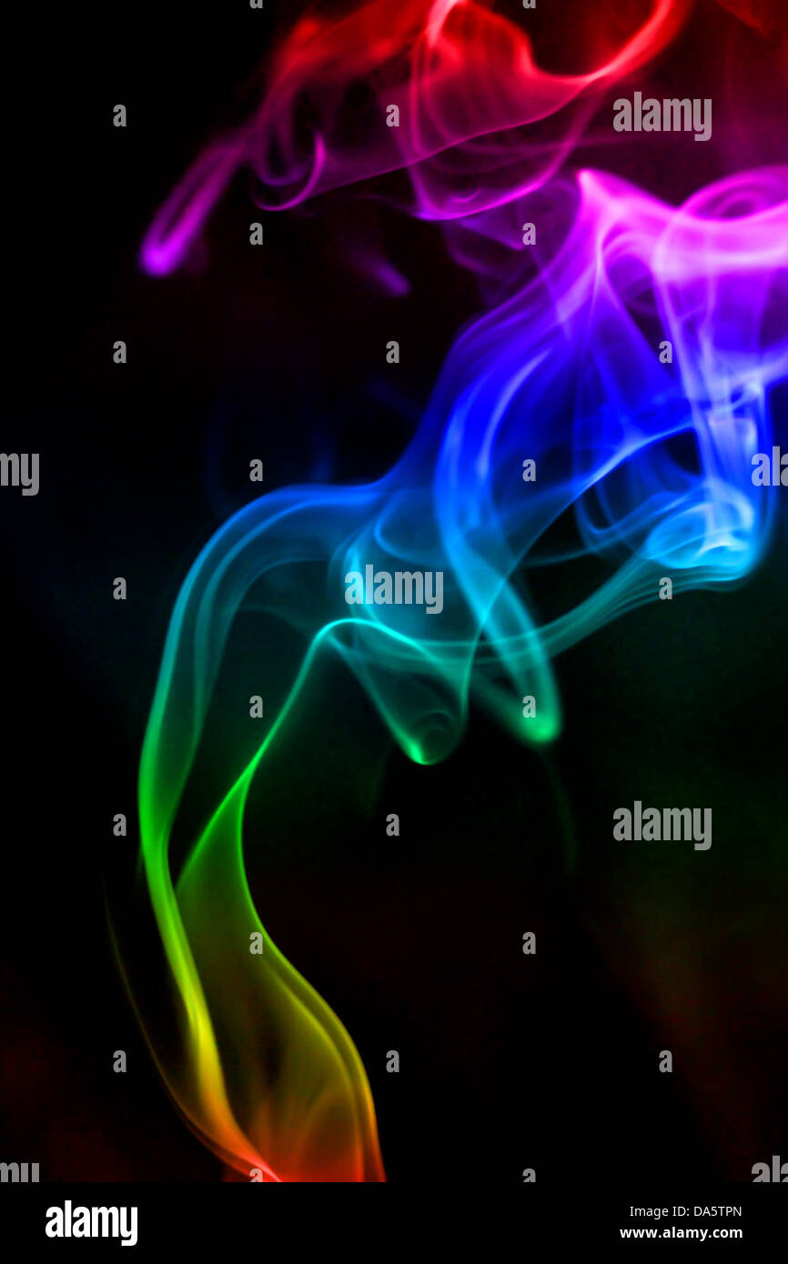 Abstract art purple smoke on hi-res stock photography and images - Alamy