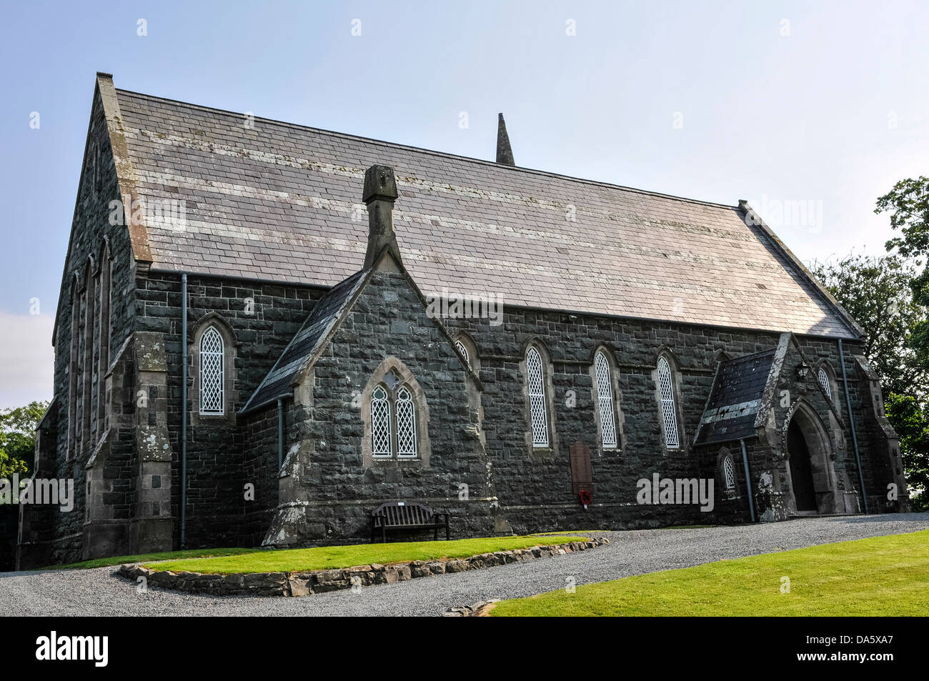 St. Saviour's Church of Ireland in Greyabbey, County Down, Northern Ireland Stock Photo