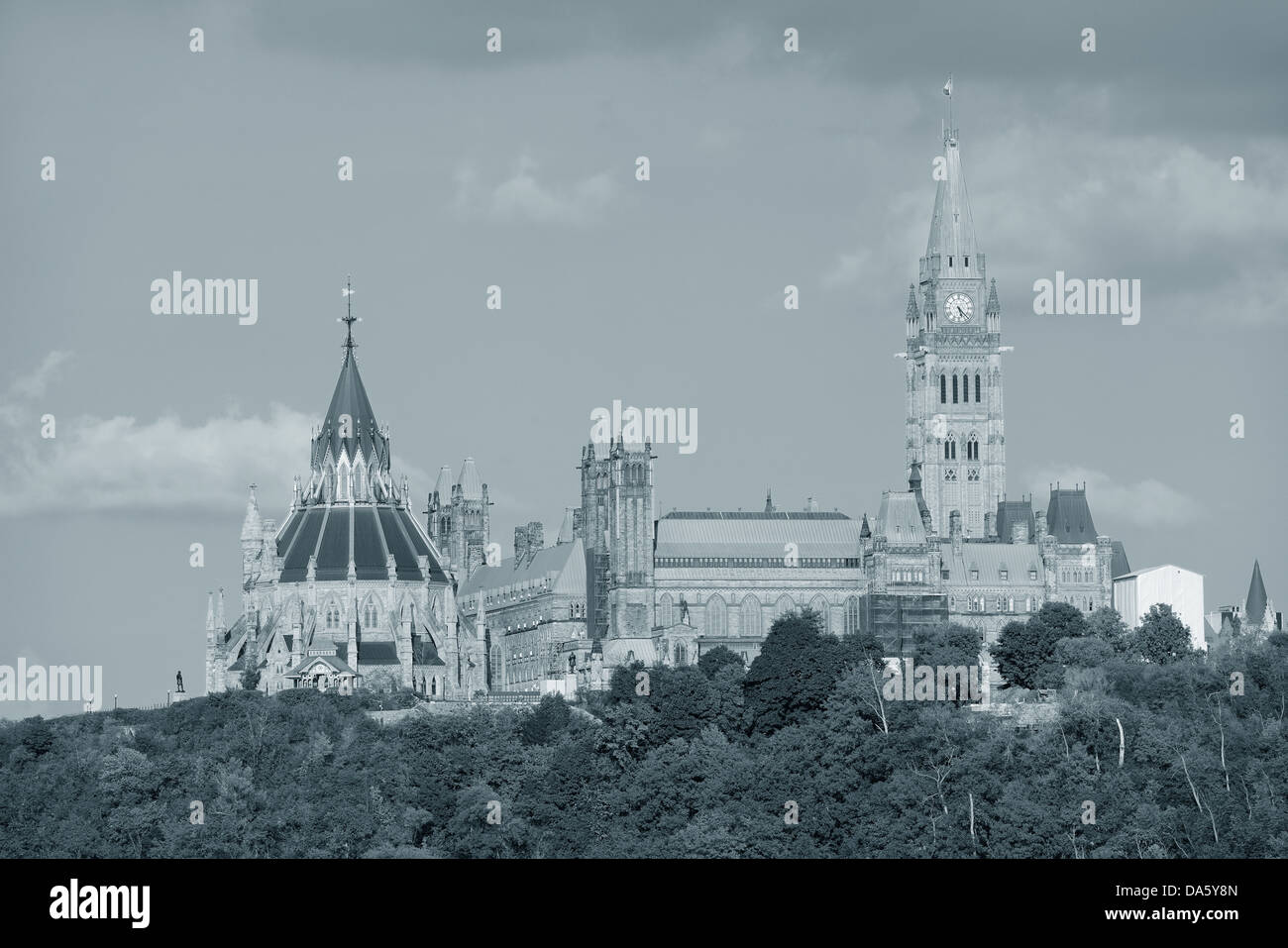 Ottawa city historical urban architecture in black and white Stock ...