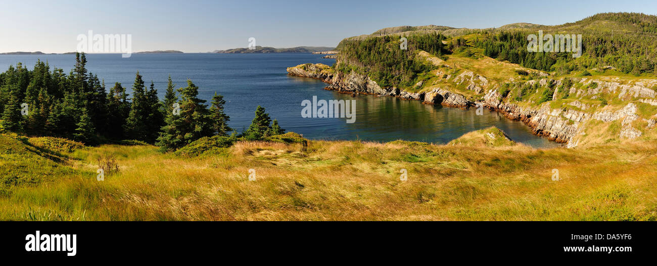 Rugged coast, New Bonaventura, Newfoundland, Canada, sea, rocks, landscape Stock Photo