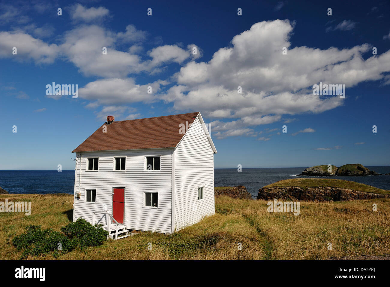 Coastline, Elliston, Newfoundland, Canada, house, coast sea, landscape