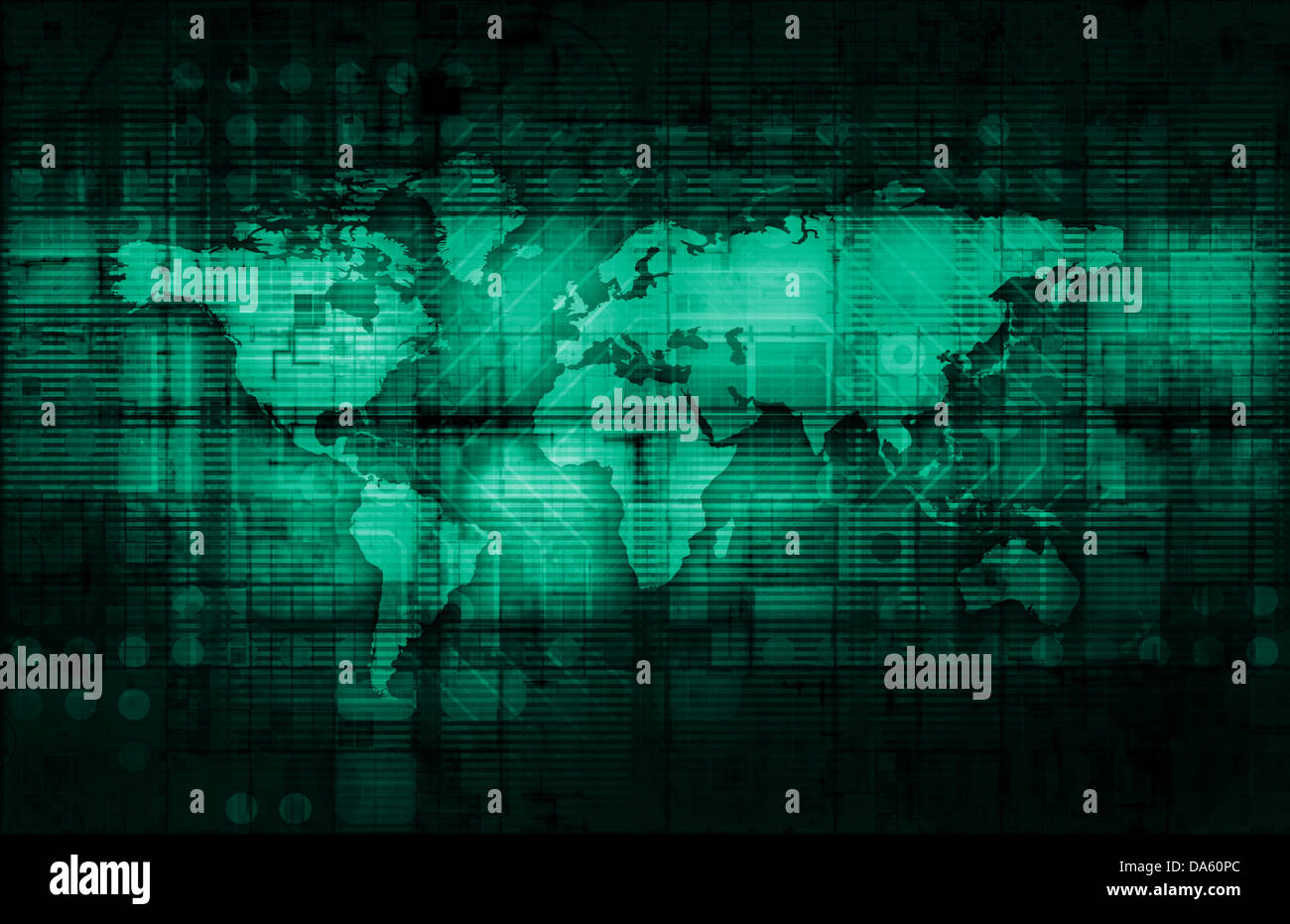 Modern Technology Code Illustration Lines as Art Stock Photo - Alamy