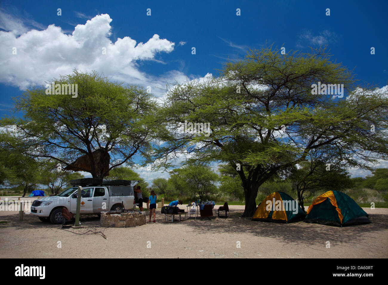 Okaukuejo Rest Camp, Etosha National Park, Namibia, Africa Stock Photo ...