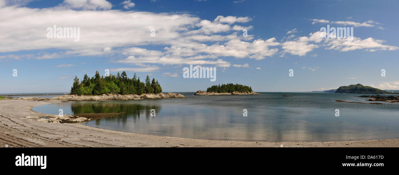National Park, Parc Nacional du Bic, Quebec, Canada, park, Bic, coast, shore, vegetation, water, Stock Photo