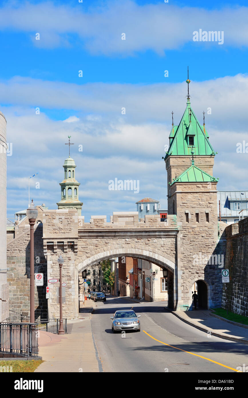 Quebec city fortress gate hi-res stock photography and images - Alamy
