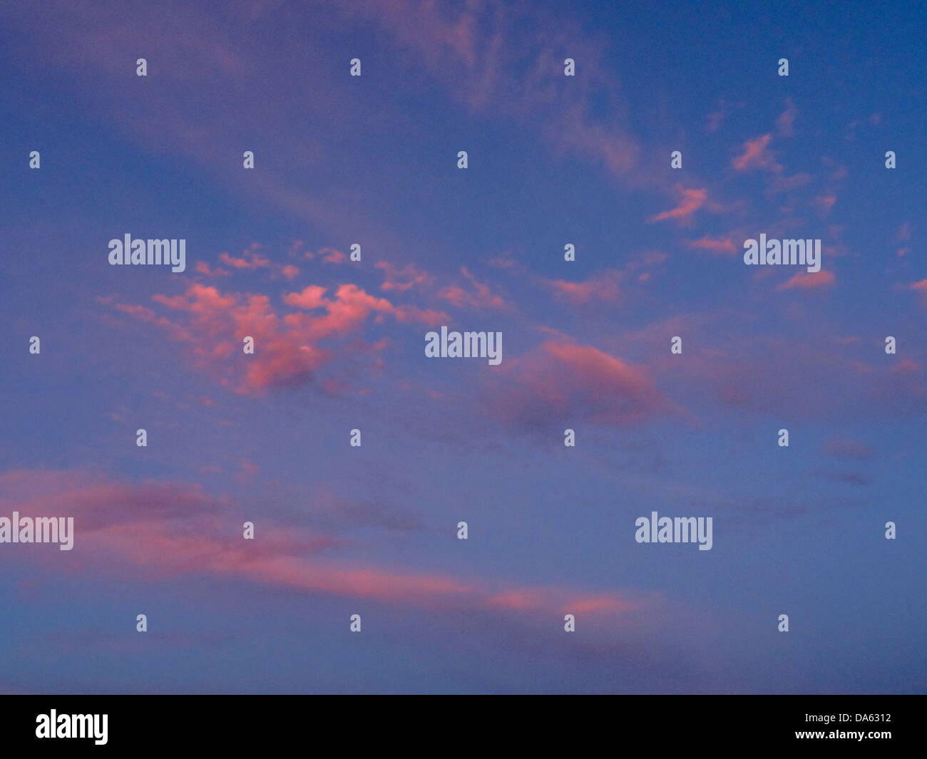 pink, clouds, sky, sunset Stock Photo