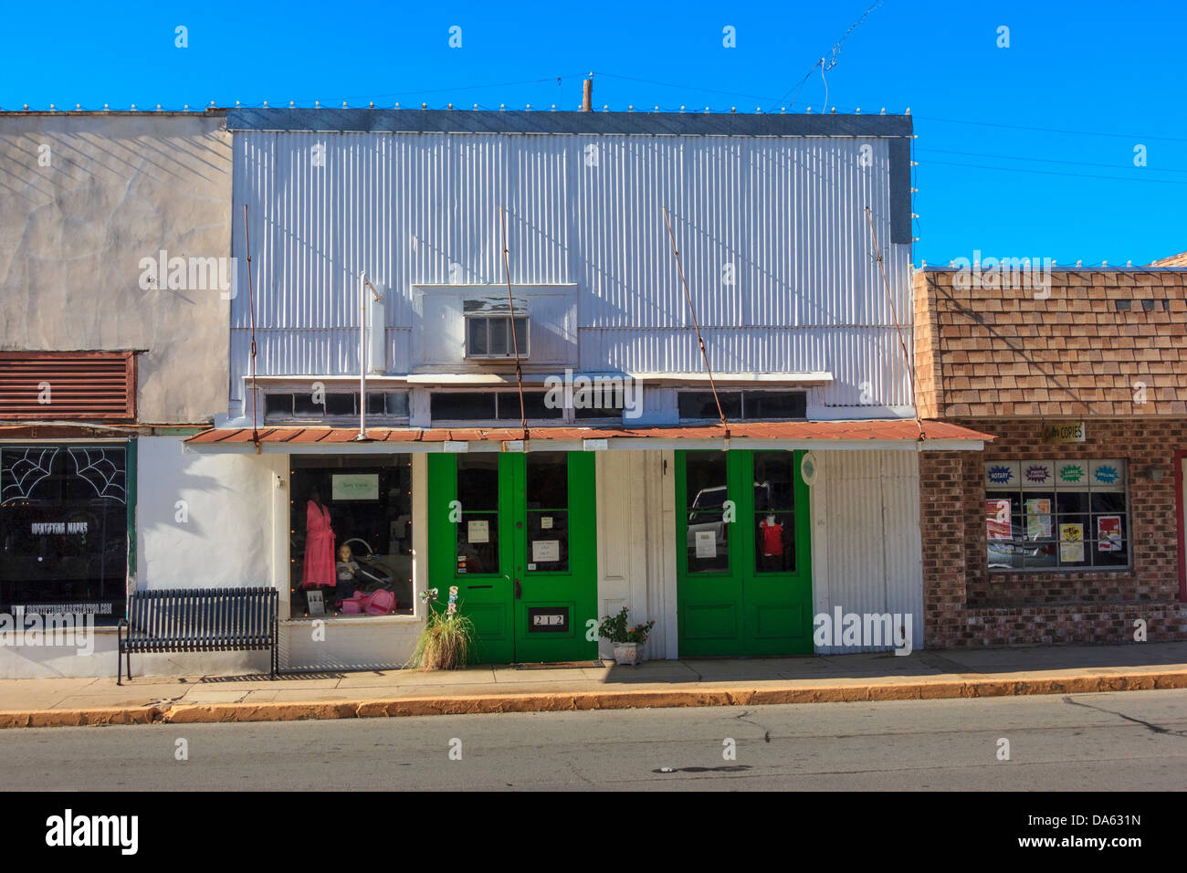 Brenham, old, building, shops, Texas, USA, United States, America Stock Photo Alamy