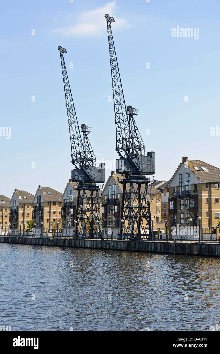 New housing development at the Royal Victoria Docks, London, England