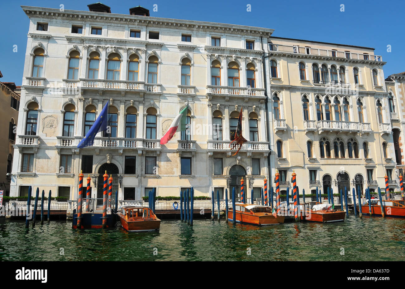 Venetian canal boats hi-res stock photography and images - Alamy