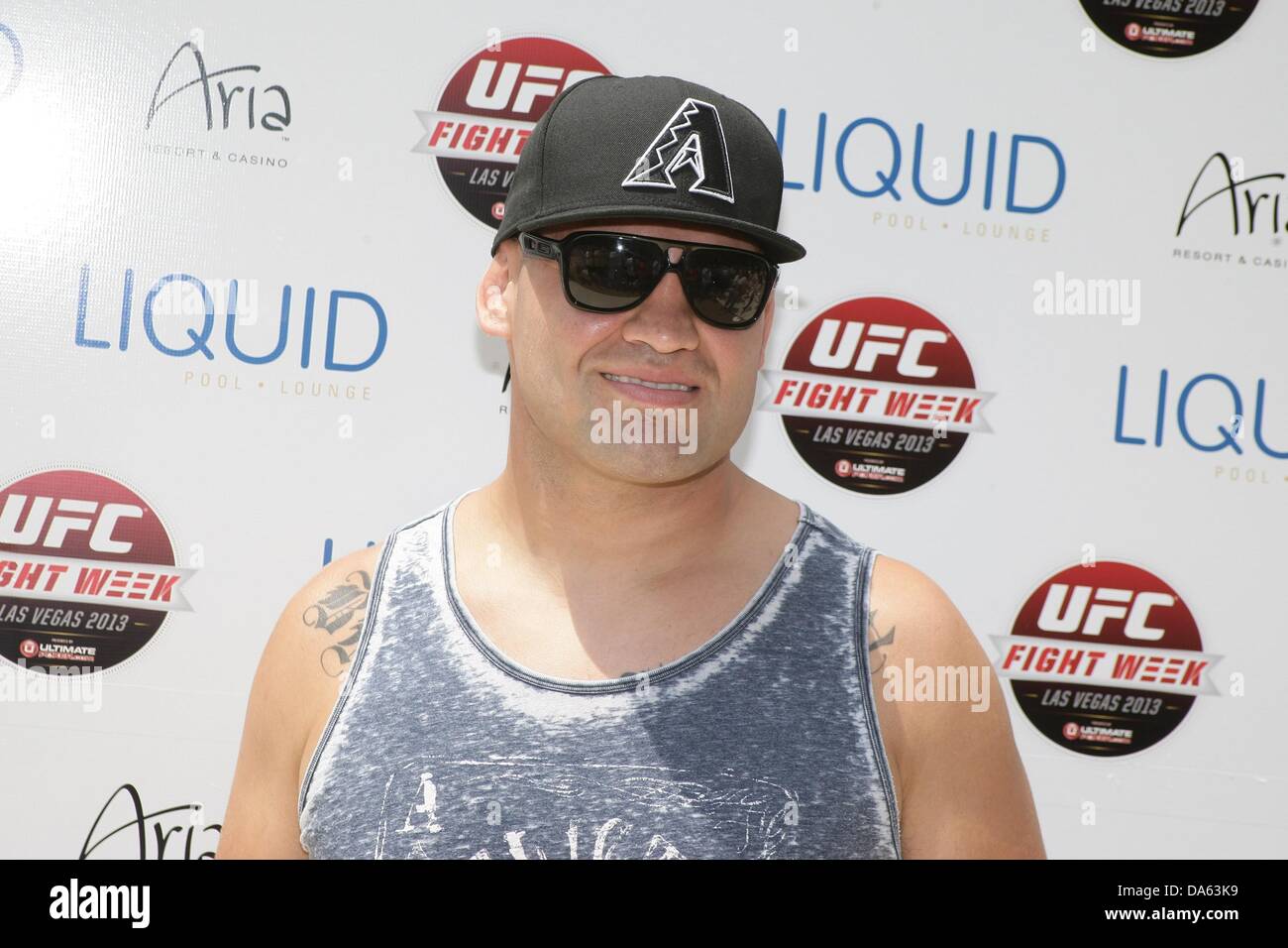 Las Vegas, NV. 4th July, 2013. Cain Velasquez at arrivals for Official UFC Fight Week Pool Party at LIQUID Pool Lounge, Aria Resort and Casino at City Center, Las Vegas, NV July 4, 2013. Credit:  James Atoa/Everett Collection/Alamy Live News Stock Photo