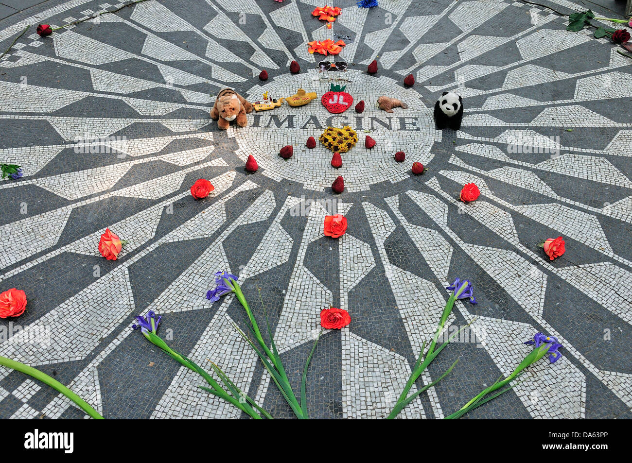 ROCK MUSIC POSTER Imagine John Lennon Memorial Closeup