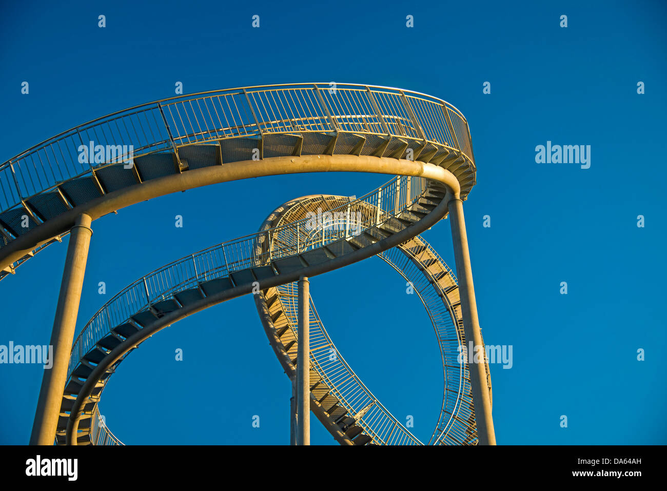 Landmark, tiger, Turtle, Magic Mountain, Heike Mutter, Ulrich Genth, walkable, sculpture, roller coaster, waste dump, Heinrich H Stock Photo