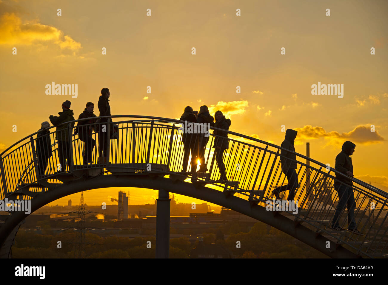 Landmark, tiger, Turtle, Magic Mountain, Heike Mutter, Ulrich Genth, walkable, sculpture, roller coaster, waste dump, Heinrich H Stock Photo