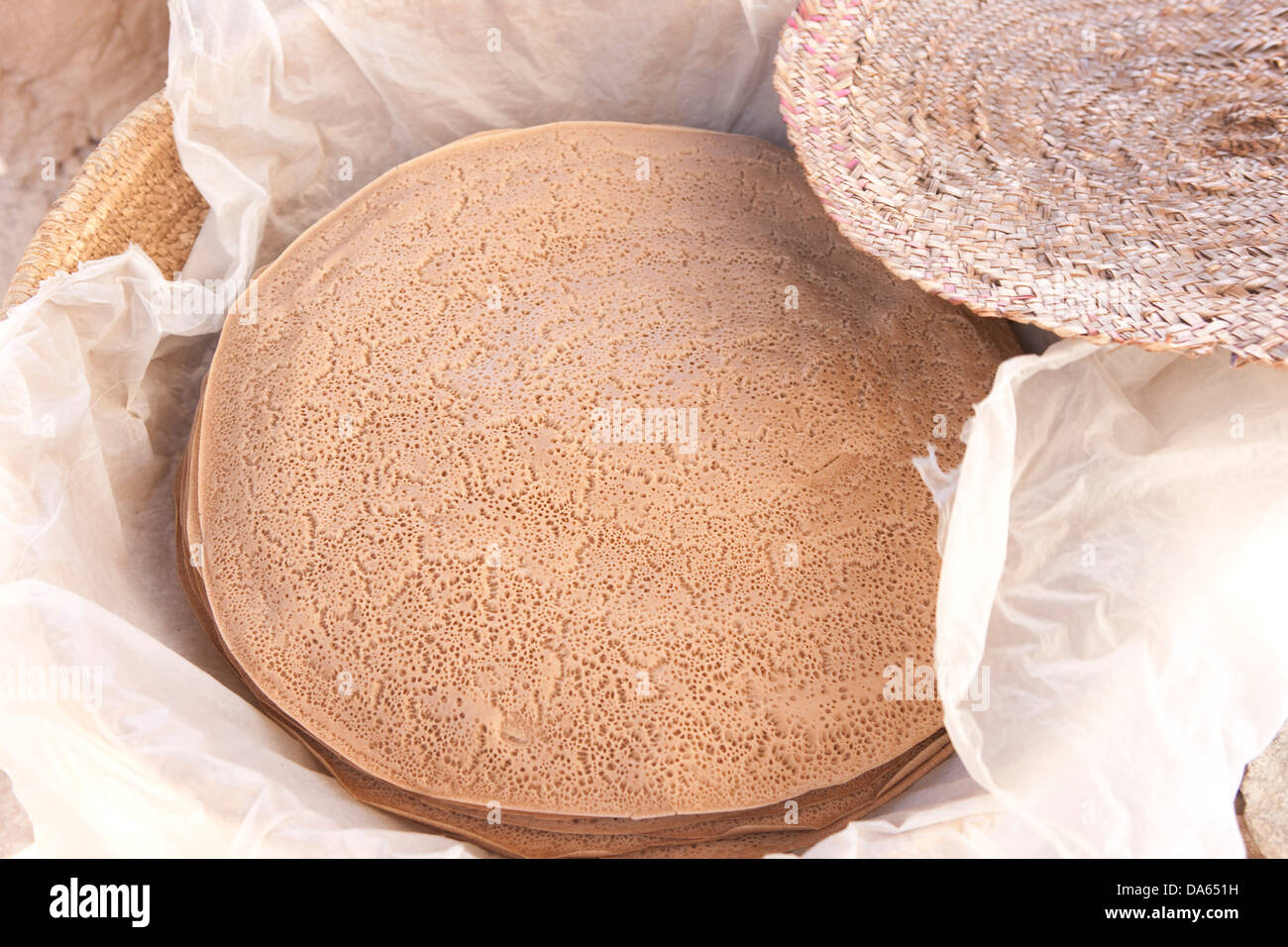 Production, Achievement, court, dish, Injera food, Food, traditionally, Ethiopia, Stock Photo