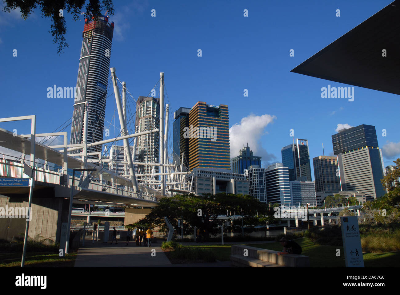 The Meriton Infinity Tower, Brisbane, Queensland, Australia. Stock Photo