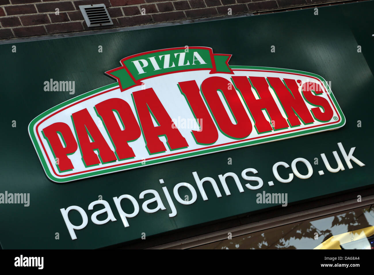 Morden london England Pizza Papa John's Restaurant Stock Photo