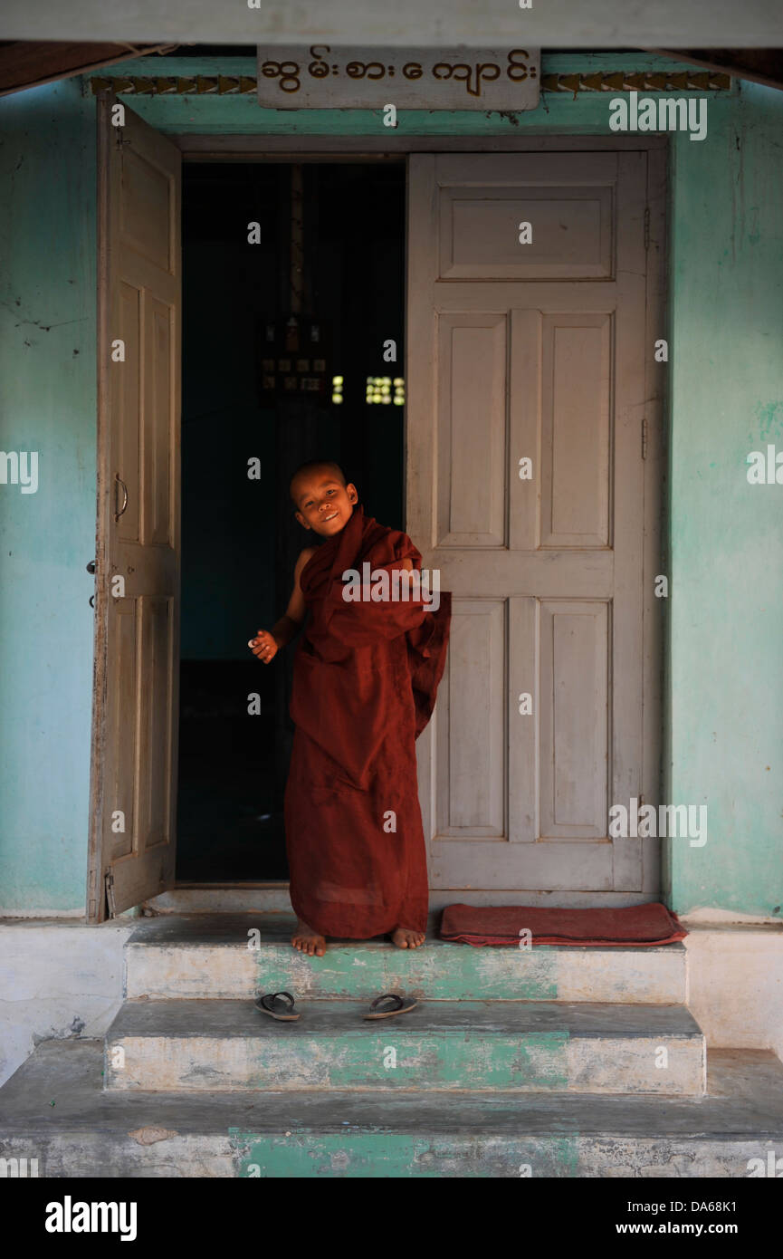 Bagan monk Stock Photo