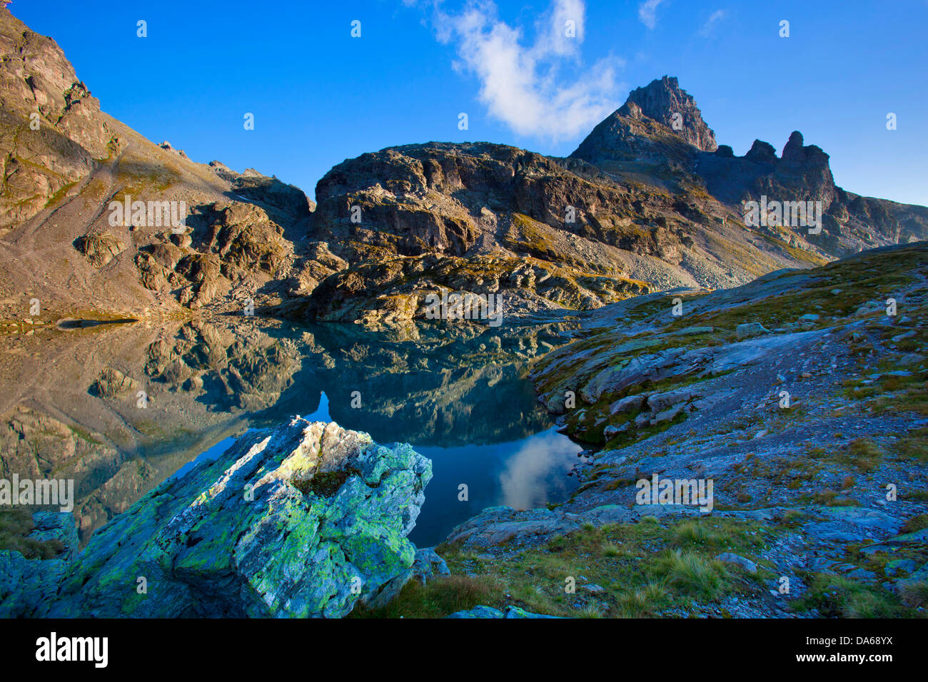 Schottensee, Switzerland, Europe, canton, St. Gallen, St. Gall, area of  Sargans, Pizol, Five lakes, mountain lake, reflection Stock Photo - Alamy