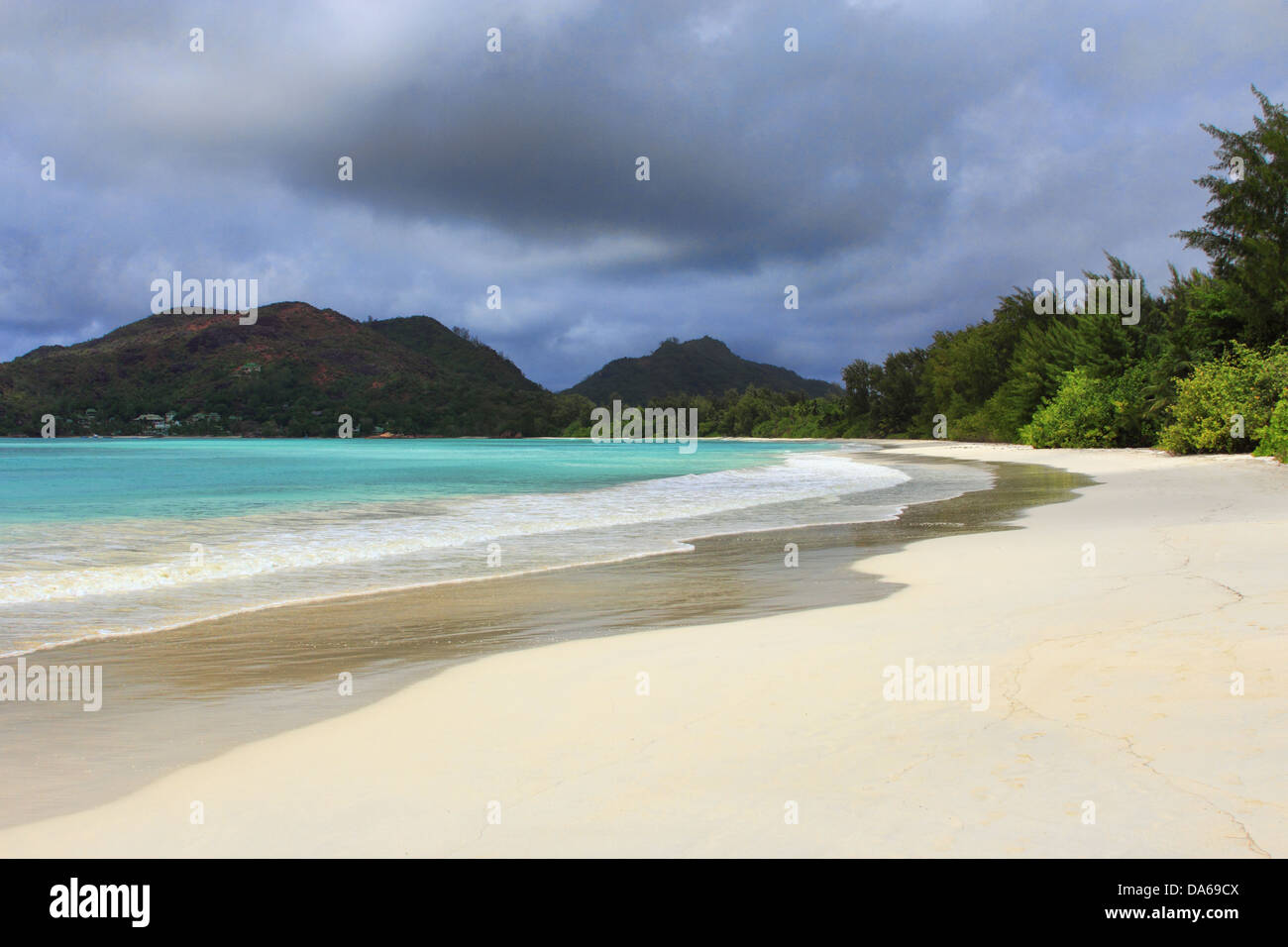 Seychelles scenery - Praslin island Stock Photo