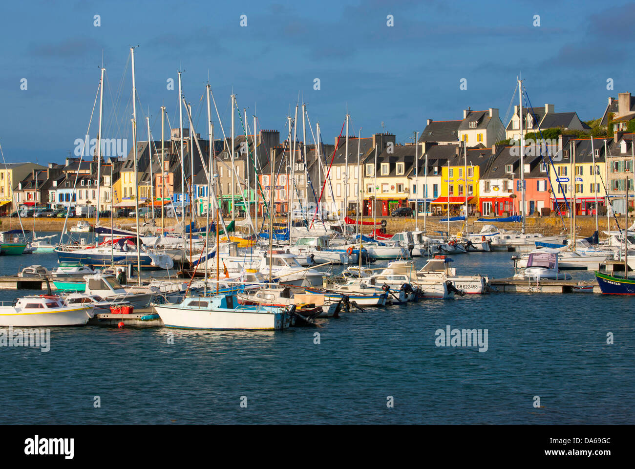 Camaret-sur-Mer, France, Europe, Brittany, department Finistère, peninsula, Crozon, fishing small town, harbour, port, boats Stock Photo