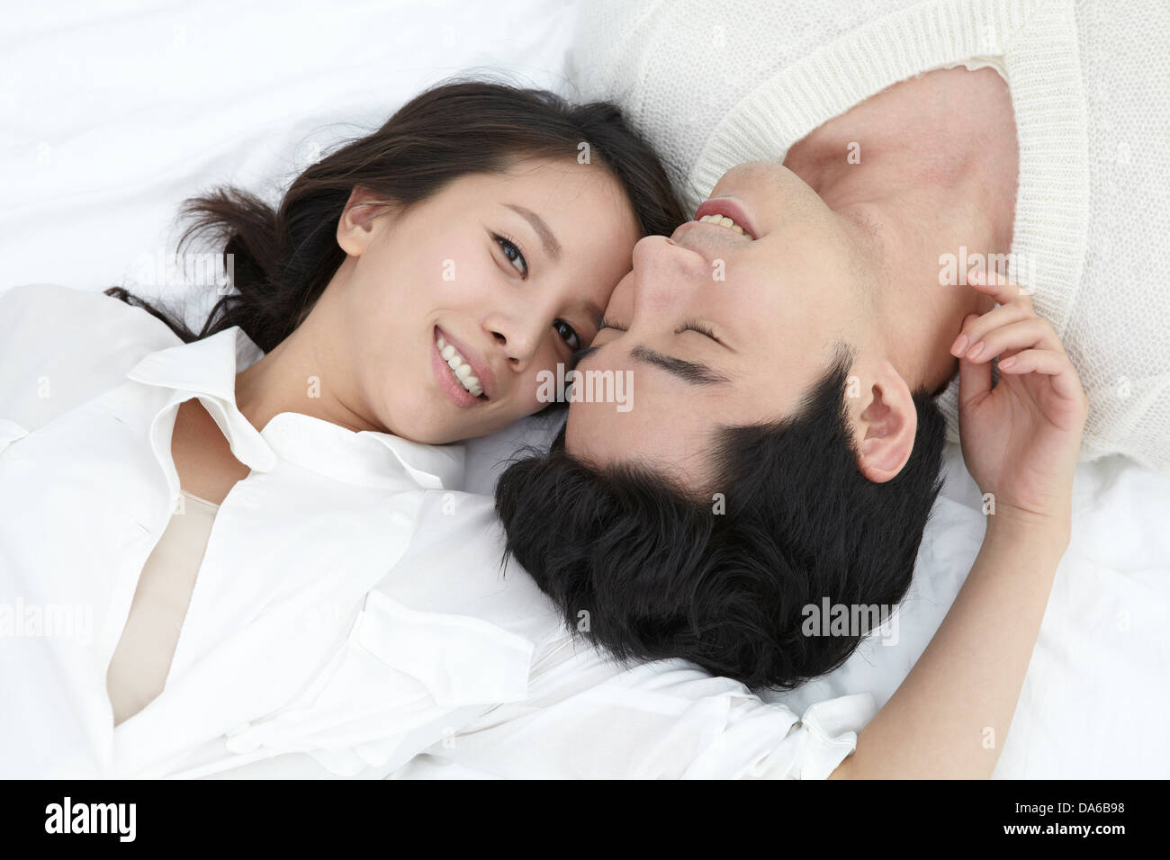 A young couple posing. Stock Photo