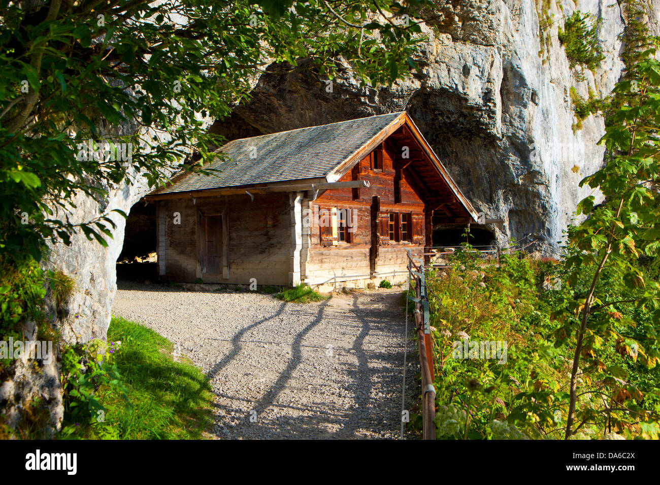 Wildkirchli, Switzerland, Europe, canton, Appenzell, Innerrhoden, cave Stock Photo