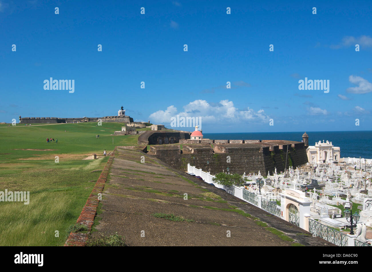 Puerto Rico, Caribbean, Greater Antilles, Antilles, San Juan, landmark, place of interest, landmark, La Fortaleza, castle, castl Stock Photo