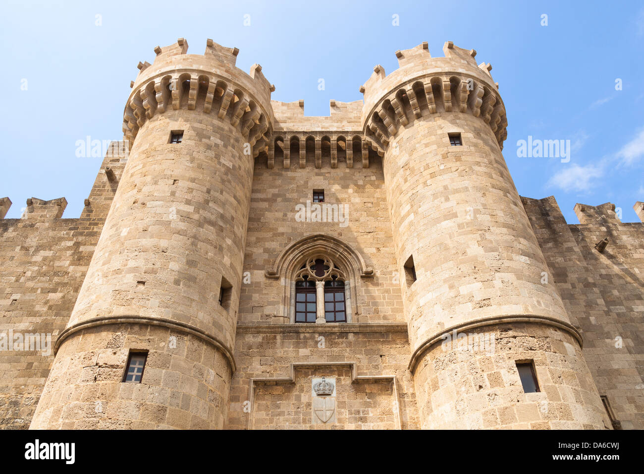 Palace of the Grand Master of the Knights of Rhodes, Rhodes old town, Rhodes, Greece Stock Photo
