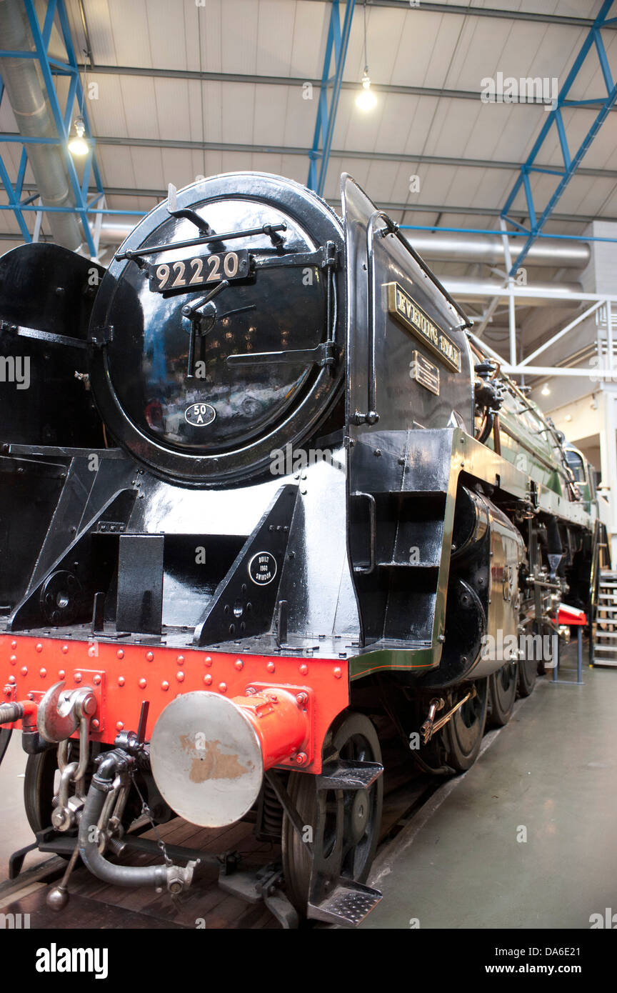 Steam loco Evening Star at the National railway museum York Stock Photo