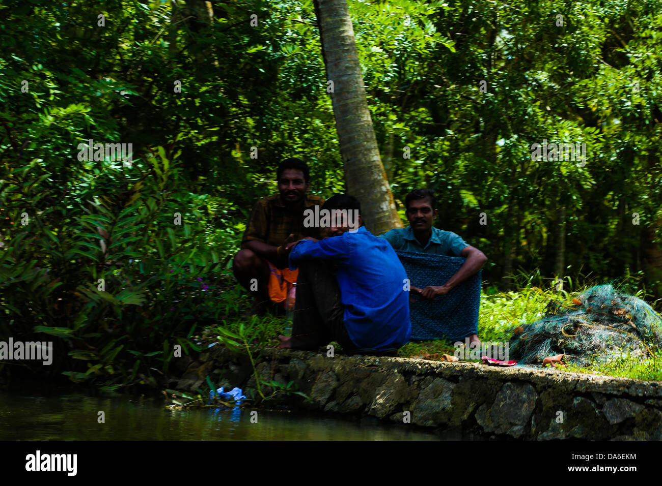 Serenity and calmness of village life Stock Photo