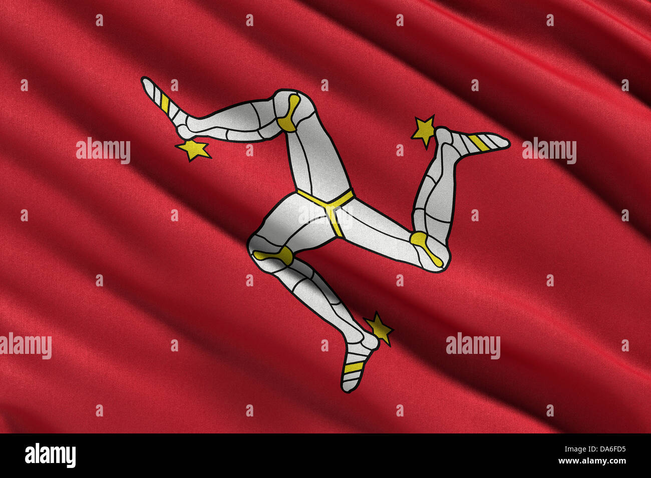 Flag of the Isle of Man Stock Photo Alamy