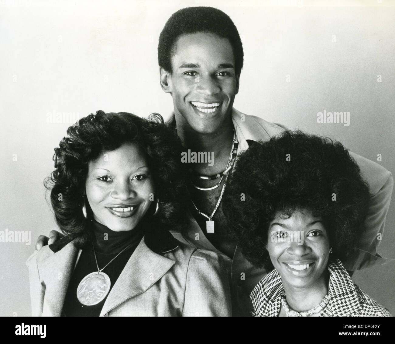 FAITH HOPE AND CHARITY Promotional photo of US disco group about 1975. From l Brenda Hilliard