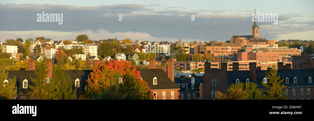 USA, United States, America, New Hampshire, Manchester, North America, New England, East Coast, Merrimack County, Indian Summer, Stock Photo