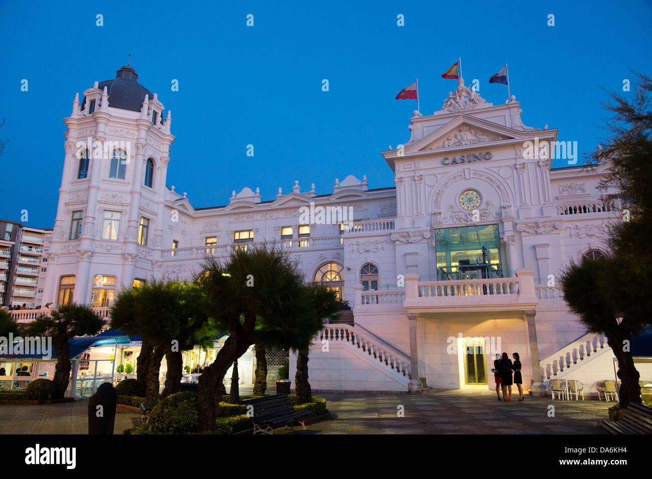 Gran Casino Santander Cantabria Spain Stock Photo