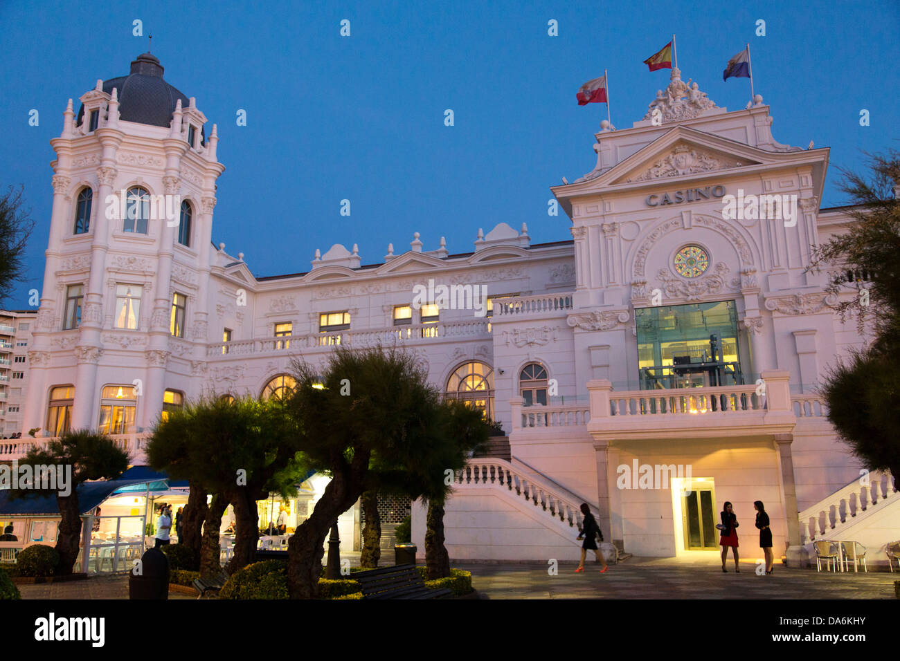 Gran Casino Santander Cantabria Spain Stock Photo