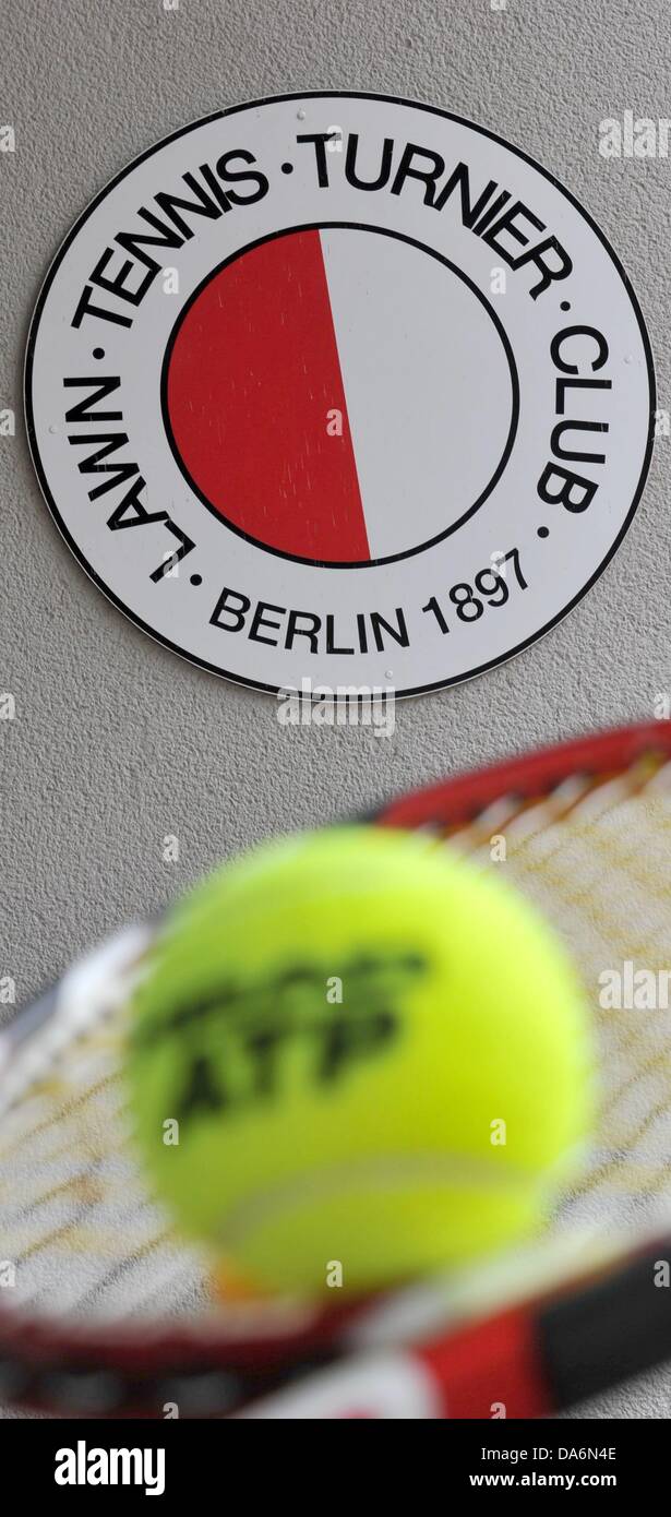 (ILLUSTRATION) An illustration photo shows the logo of the club at a